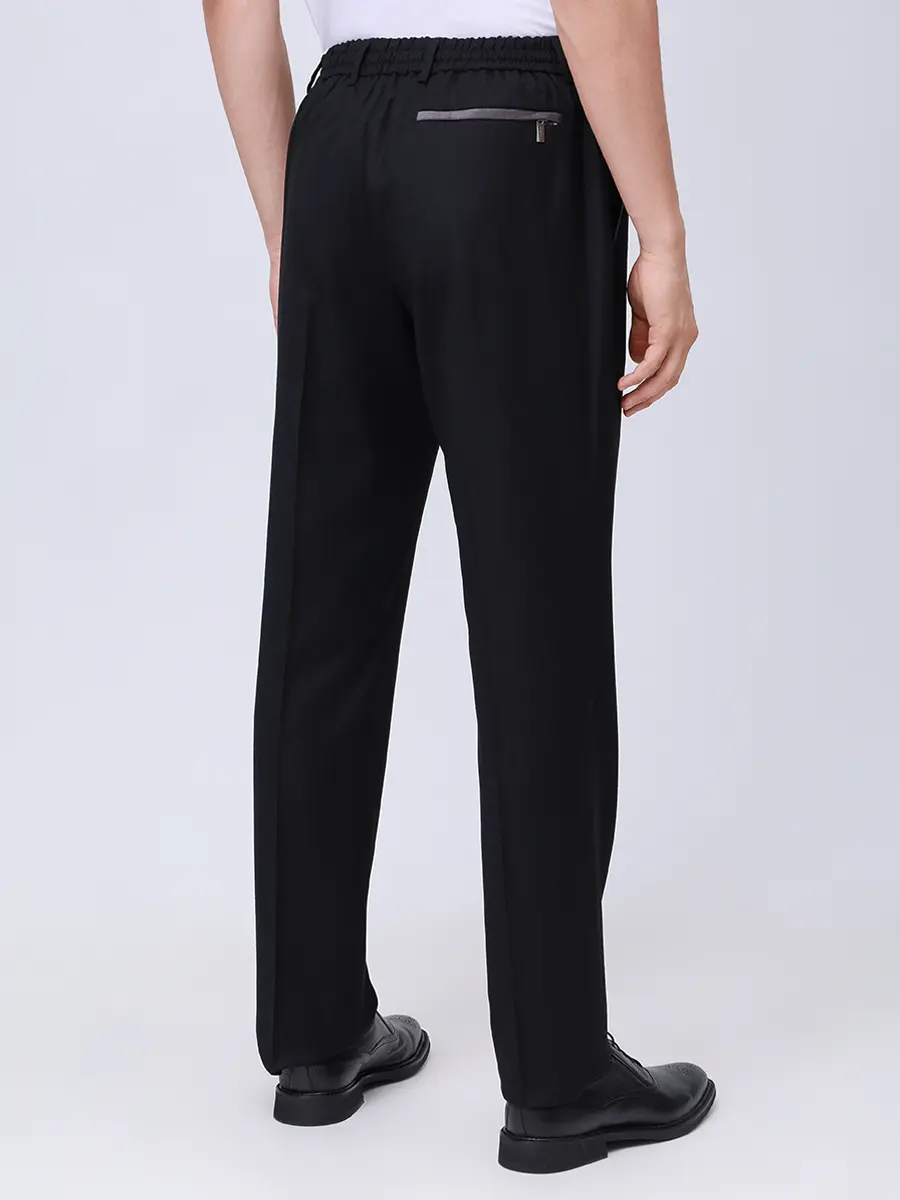 Брюки шерстяные BERWICH RD5470-BLACK/SPIAGGIA 20 Черный  Фото 3