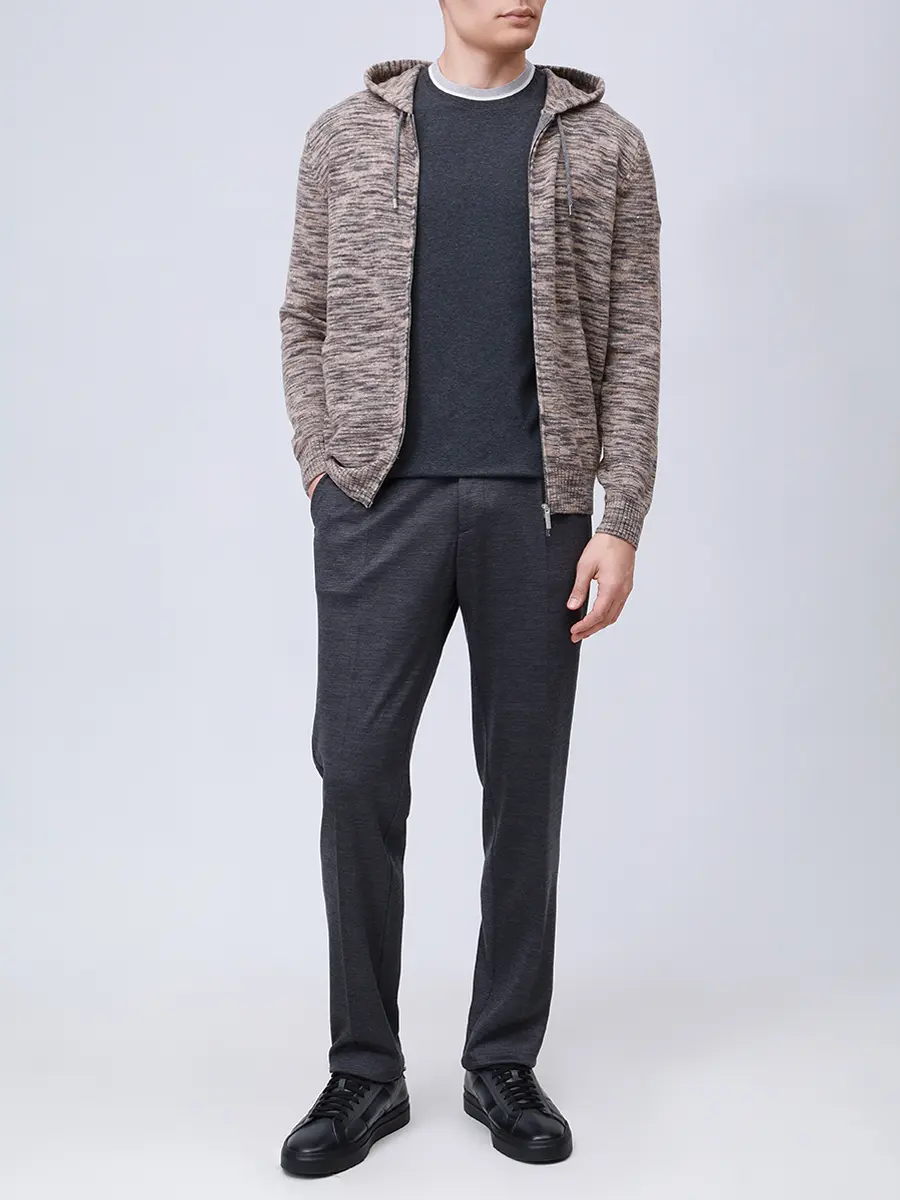 Брюки The Travel Fit шерстяные BERWICH RD1623-SPIAGGIA 1P Темно- Серый  Фото 2