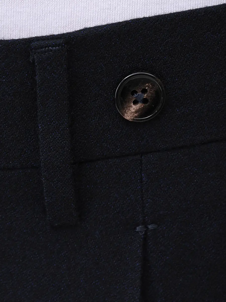 Брюки Contemporary Fit шерстяные BERWICH RD5470- BARBER LONG Темно- Синий  Фото 6