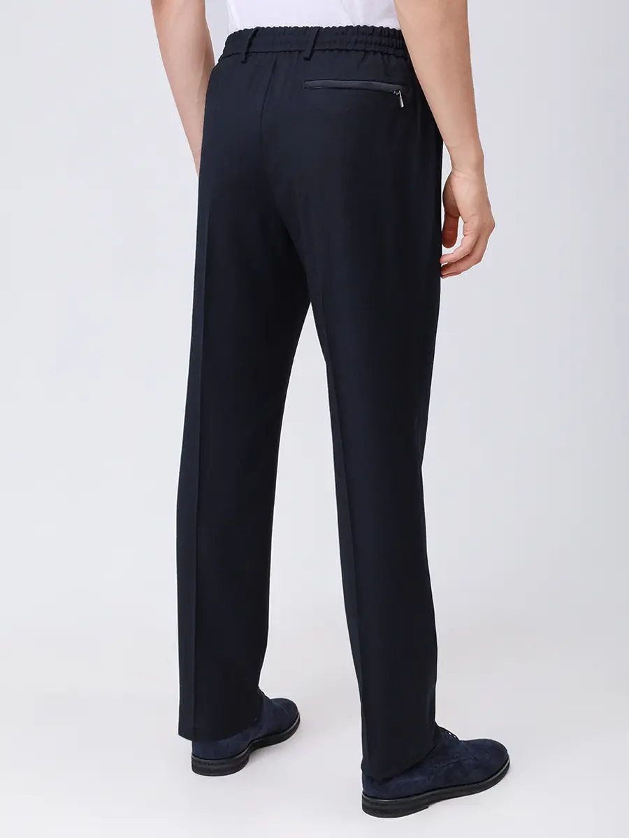 Брюки шерстяные BERWICH RD5470-NAVY/SPIAGGIA 20 Темно- Синий  Фото 3