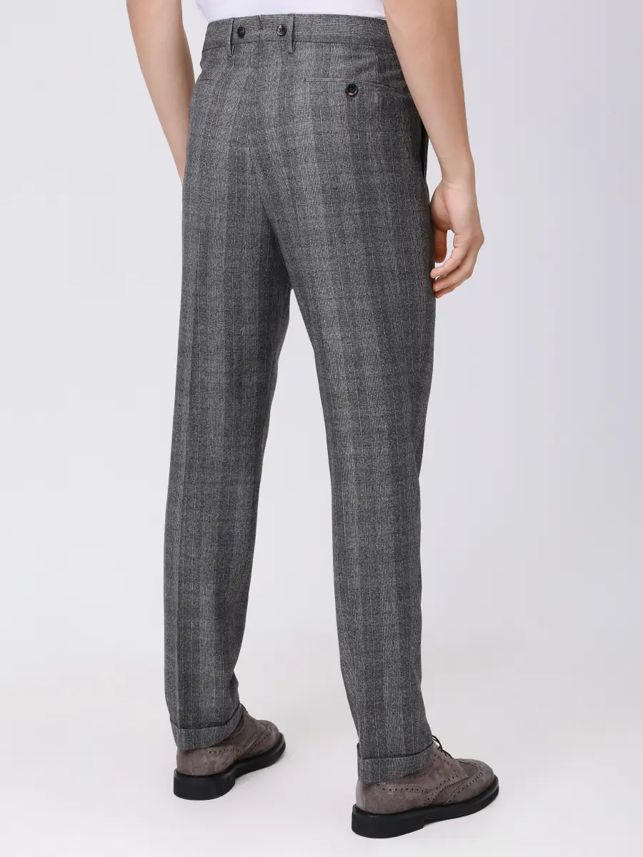 Брюки Contemporary Fit шерстяные BERWICH MZ1875-BARBER LONG Серый  Фото 3