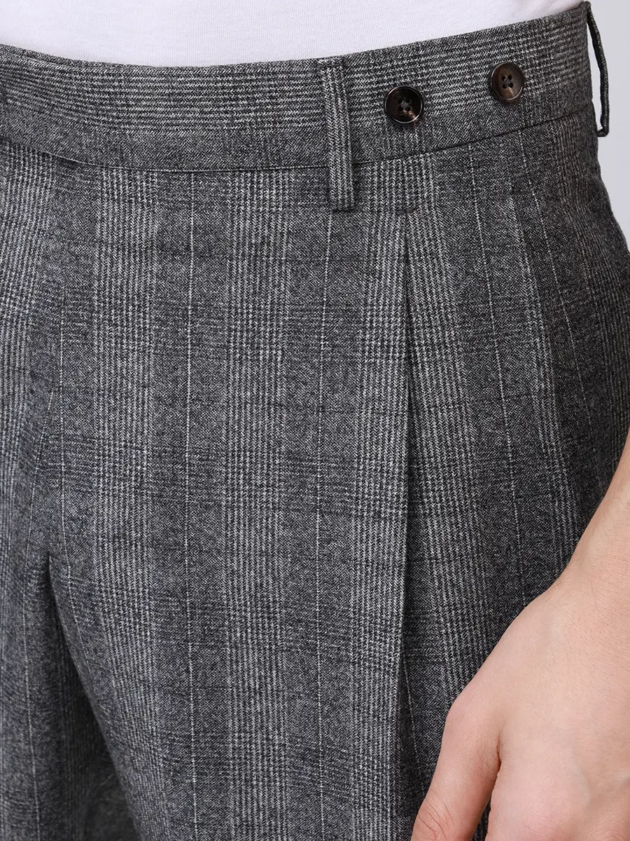 Брюки Contemporary Fit шерстяные BERWICH MZ1875-BARBER LONG Серый  Фото 5