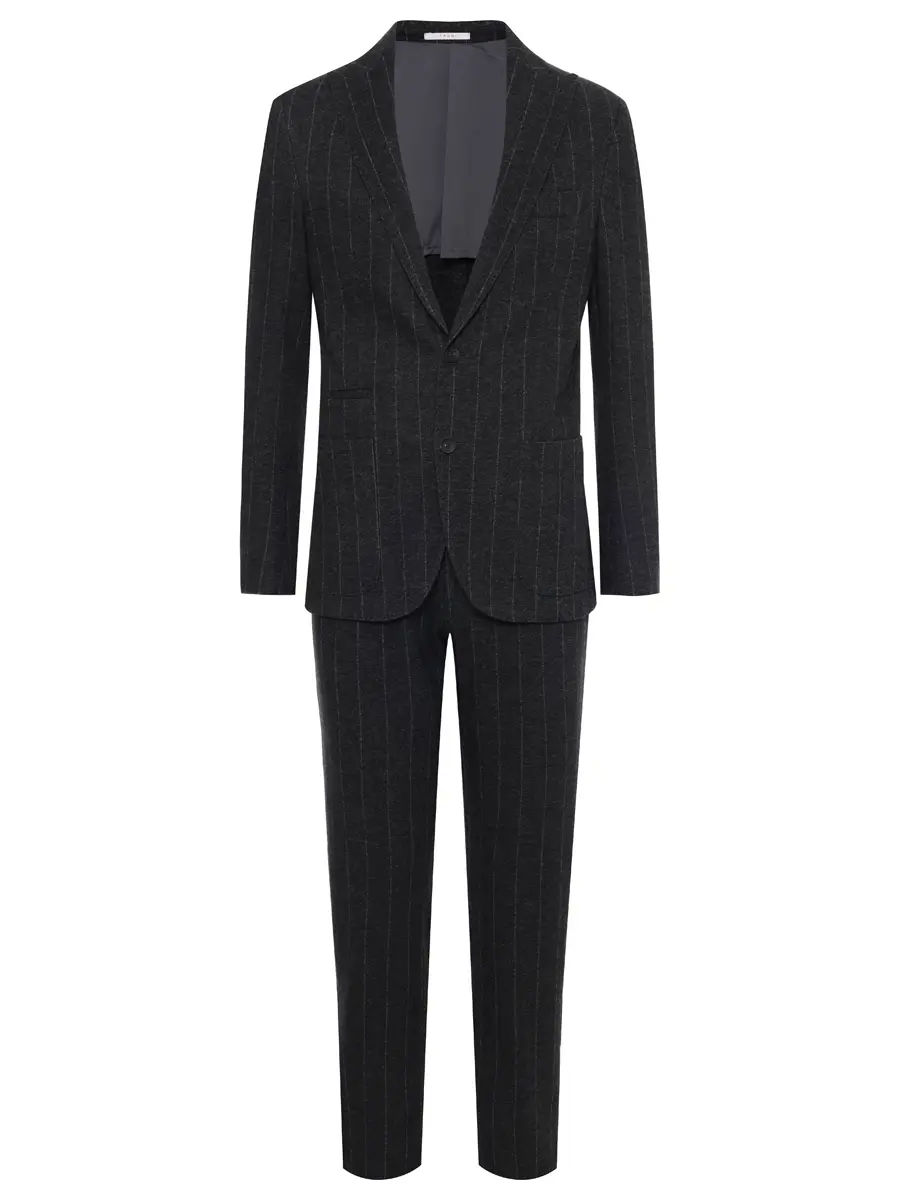 Костюм из шерсти и хлопка FRADI 262WN6197 72 Серый 