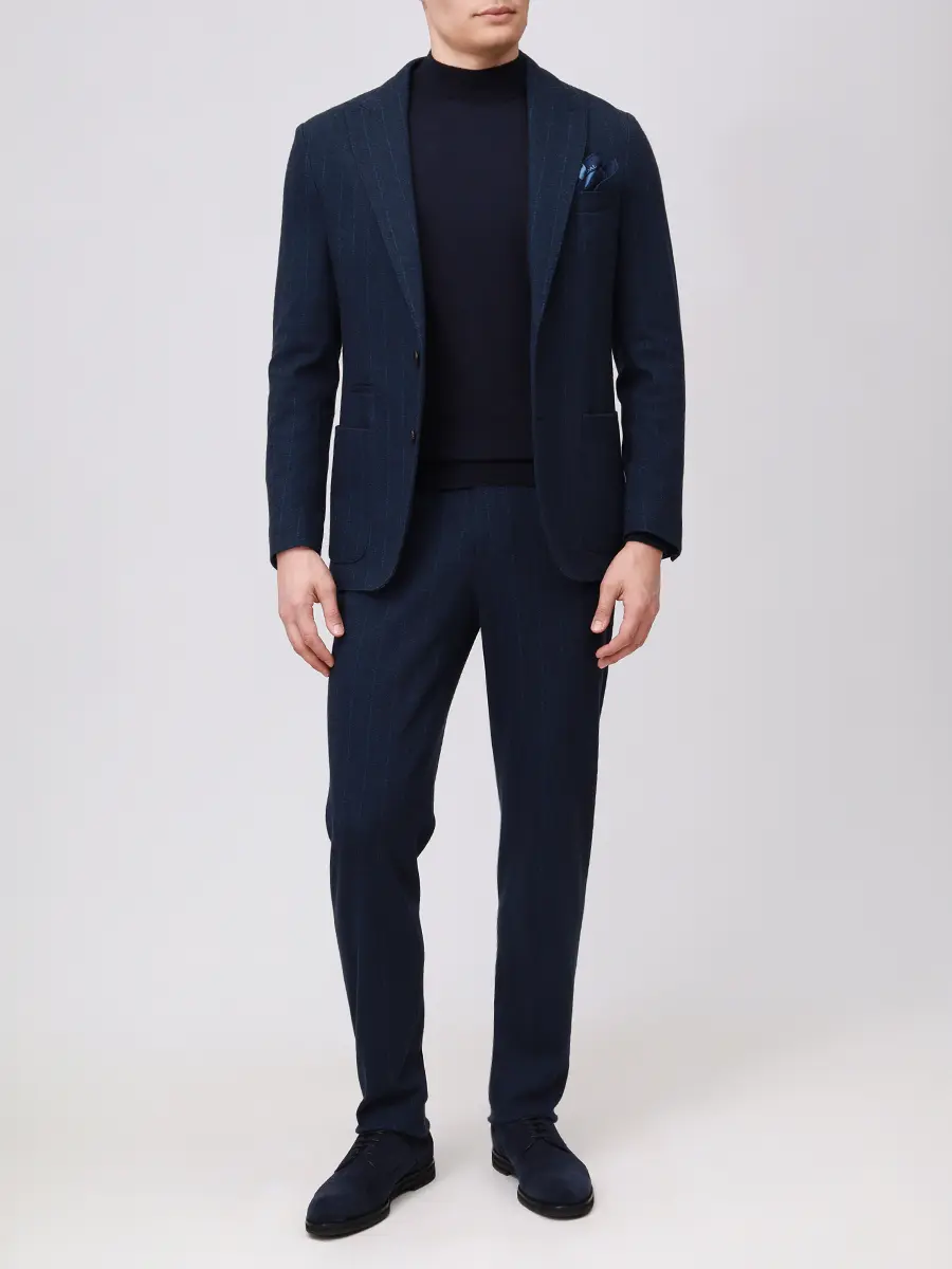 Костюм из шерсти и хлопка FRADI 262WN6197 73 Синий  Фото 2