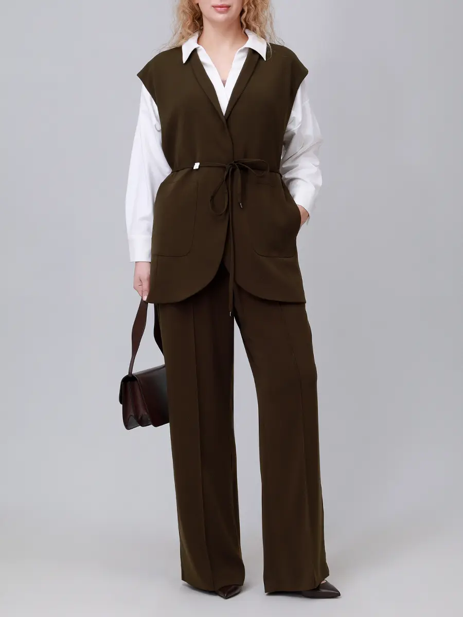 Костюм однотонный ELENA MIRO R147Z01880F5/P065Z01880F5 Зеленый  Фото 2