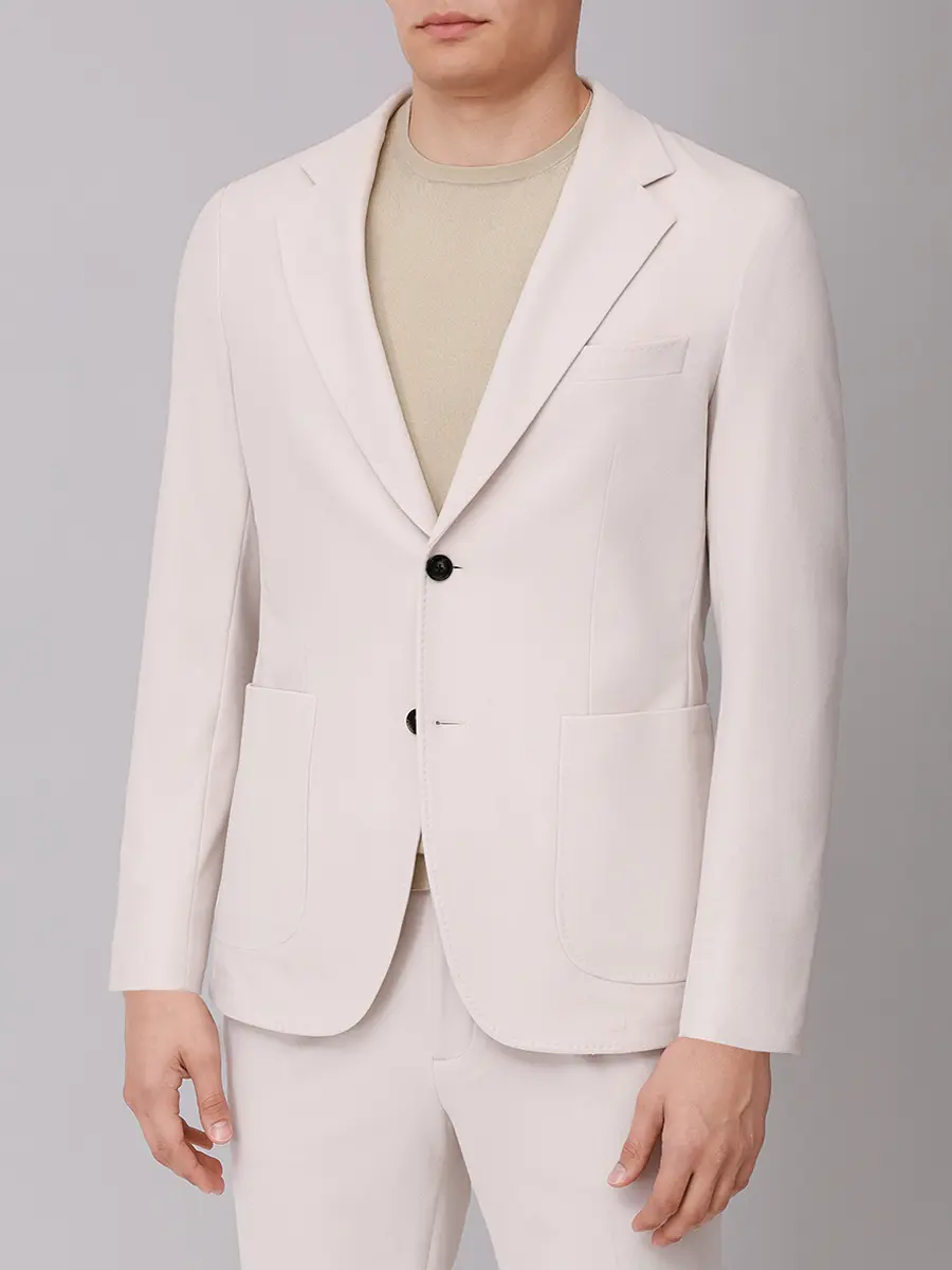 Костюм однотонный PAUL TAYLOR PT7GI J008/ PT7PA J017/100 Кремовый  Фото 4