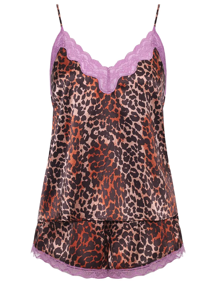 

Комплект шелковый, Анималистичный принт, L2583457/L2583102-801