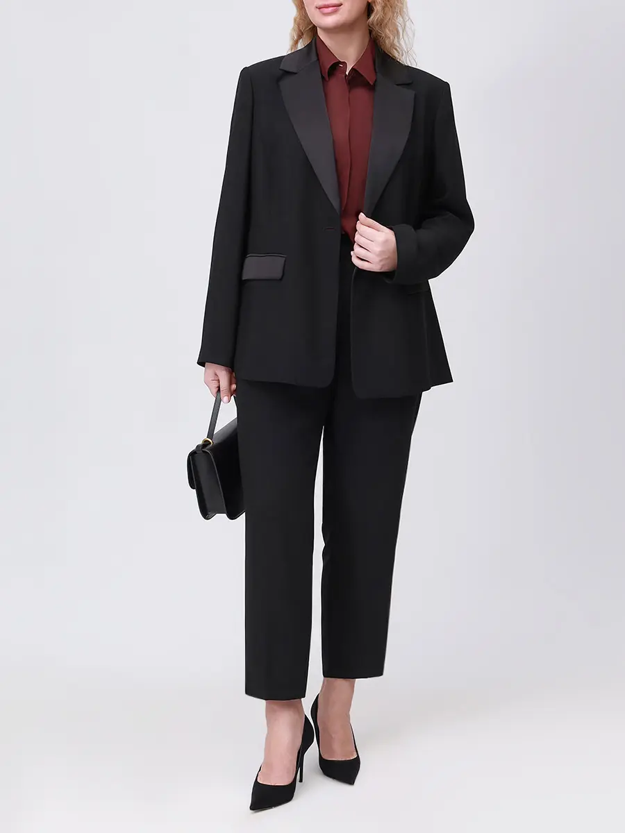 Костюм однотонный PERSONA BY MARINA RINALDI 2523046091/136151 006 1301 Черный  Фото 2