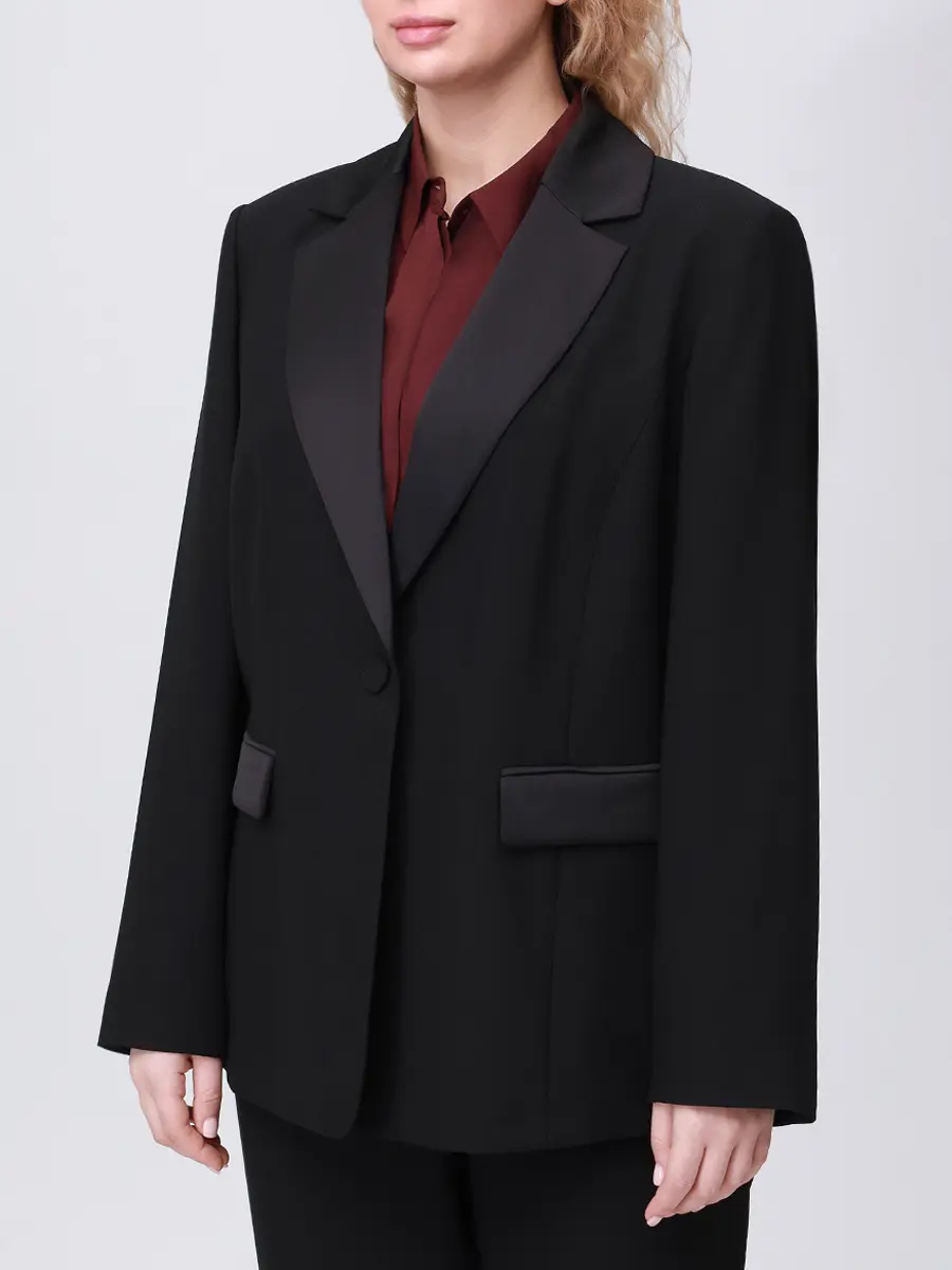 Костюм однотонный PERSONA BY MARINA RINALDI 2523046091/136151 006 1301 Черный  Фото 4