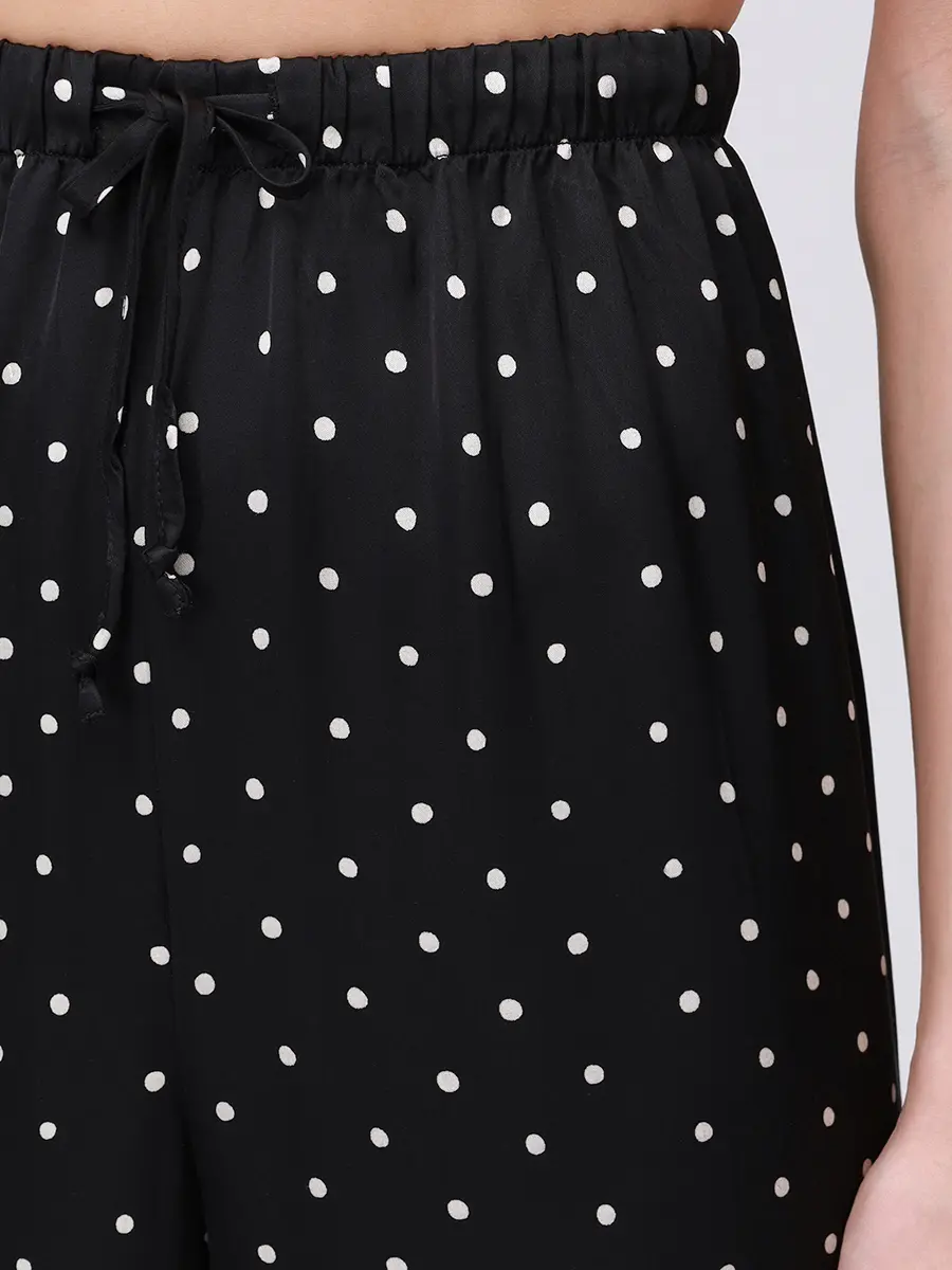 

Пижама атласная, Черный, L2593177/L2593109-900