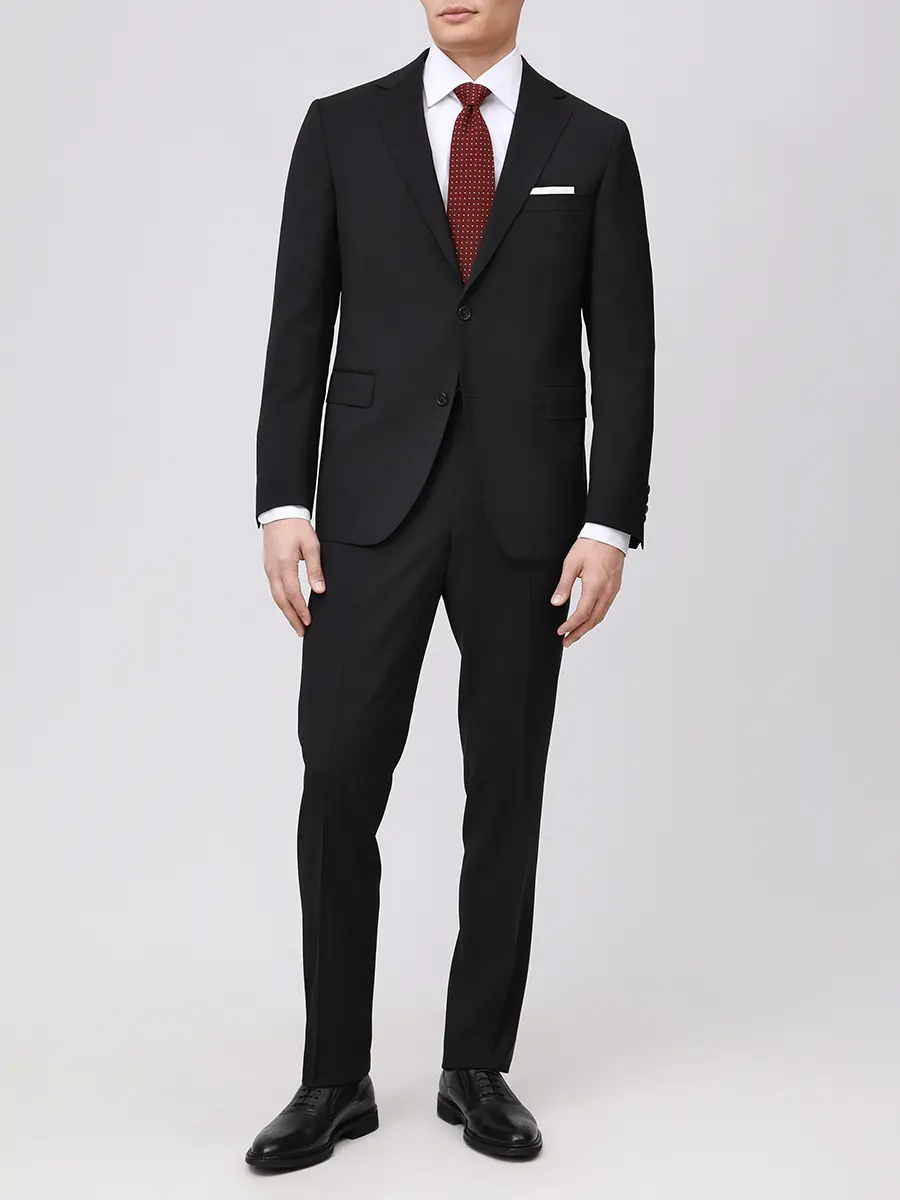 Костюм шерстяной EDUARD DRESSLER 00Е10/1 6F Черный  Фото 2