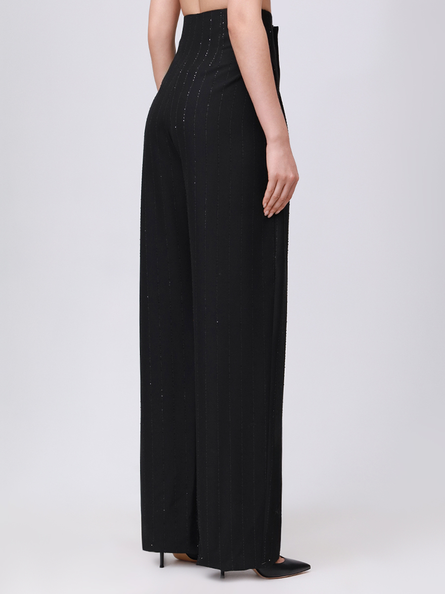 Костюм-тройка в полоску NISSA SS1348/VS1348/PS1348 BLACK Черный  Фото 9