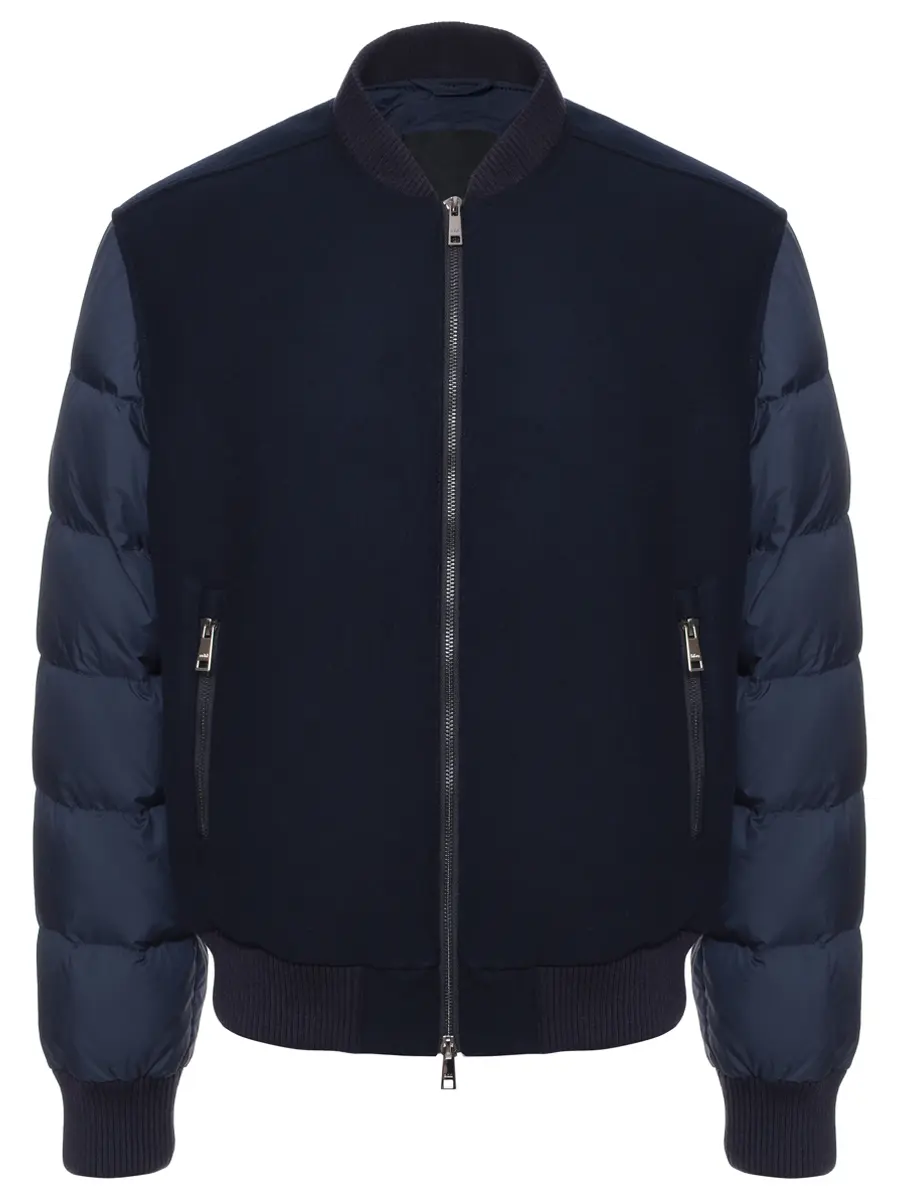 Бомбер комбинированный ADD 12AMHM88/8782 Синий 