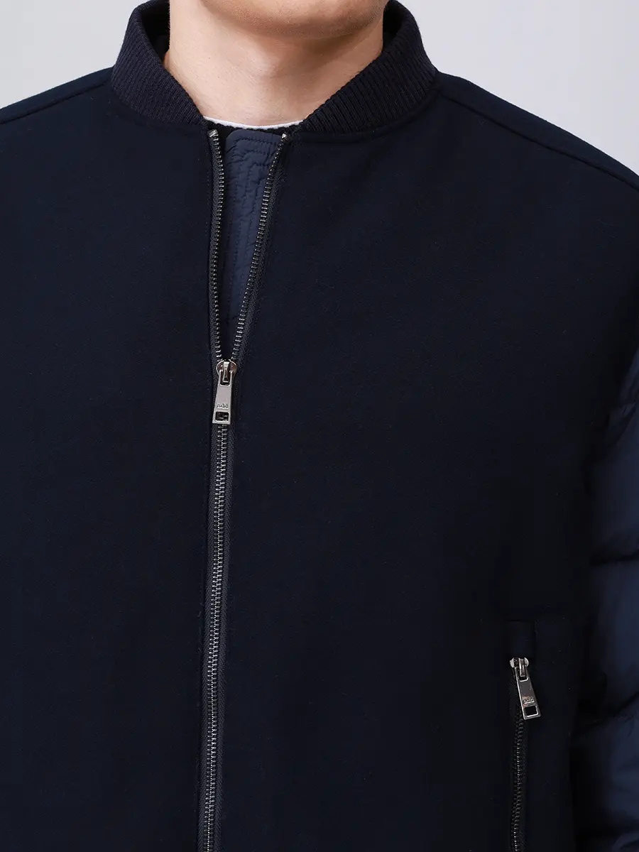 Бомбер комбинированный ADD 12AMHM88/8782 Синий  Фото 5