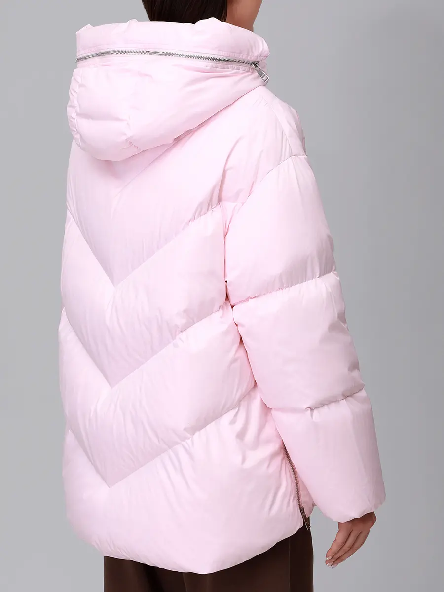 Пуховик стеганый ADD 12AWH741/2921 Розовый  Фото 3