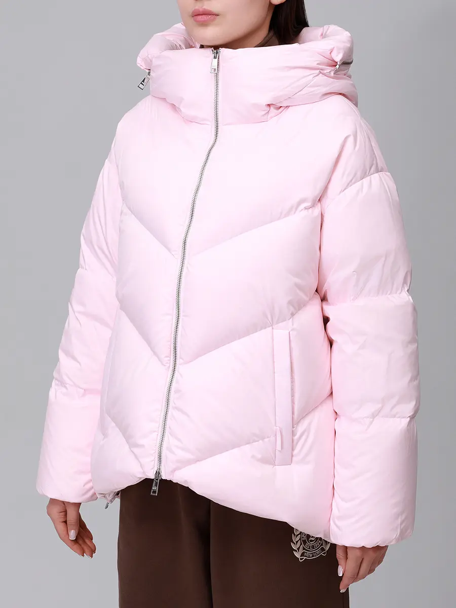 Пуховик стеганый ADD 12AWH741/2921 Розовый  Фото 4