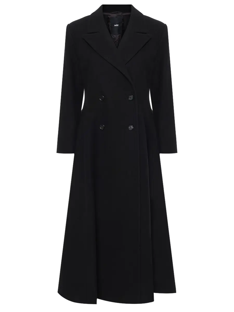 

Пальто шерстяное, Черный, 12AWHM77WVR/8506