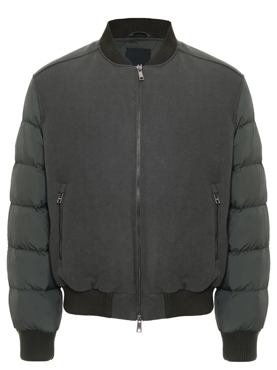 

Бомбер комбинированный, Хаки, 12AMHM88/4310