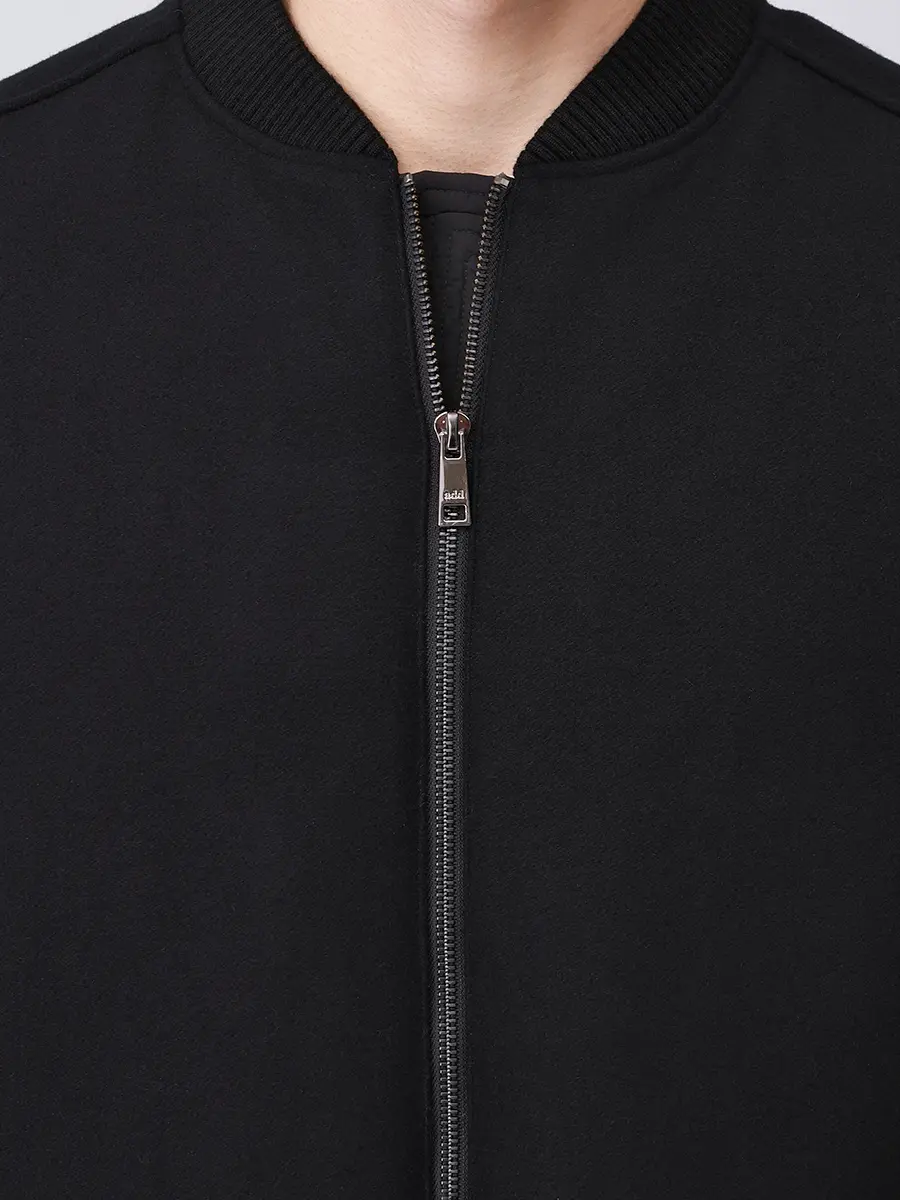 Бомбер комбинированный ADD 12AMHM88/8506 Черный  Фото 5