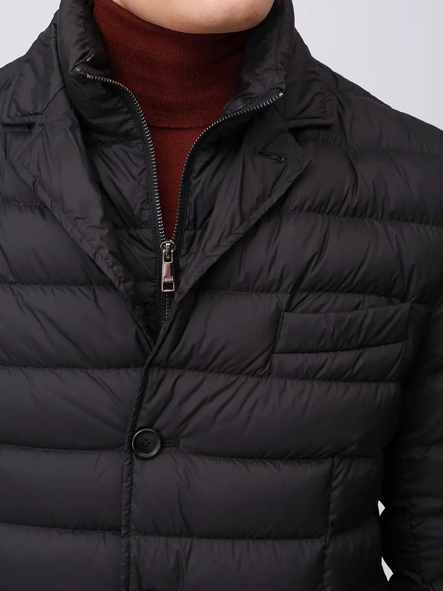 Пуховик стеганый ADD 12AMH408/8506 Черный  Фото 5