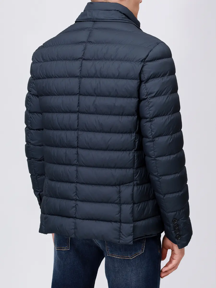Пуховик стеганый ADD 12AMH408/8782 Синий  Фото 3