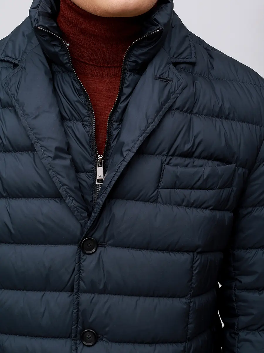 Пуховик стеганый ADD 12AMH408/8782 Синий  Фото 5