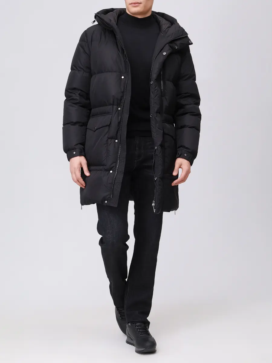 

Пуховик стеганый, Черный, 12AMH002R/8506