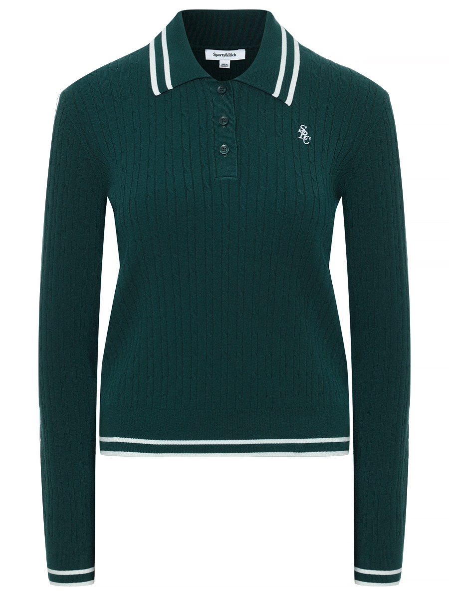 Поло из вискозы SPORTY & RICH