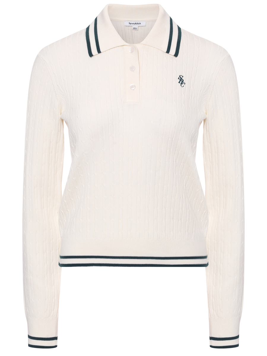 Поло из вискозы SPORTY & RICH