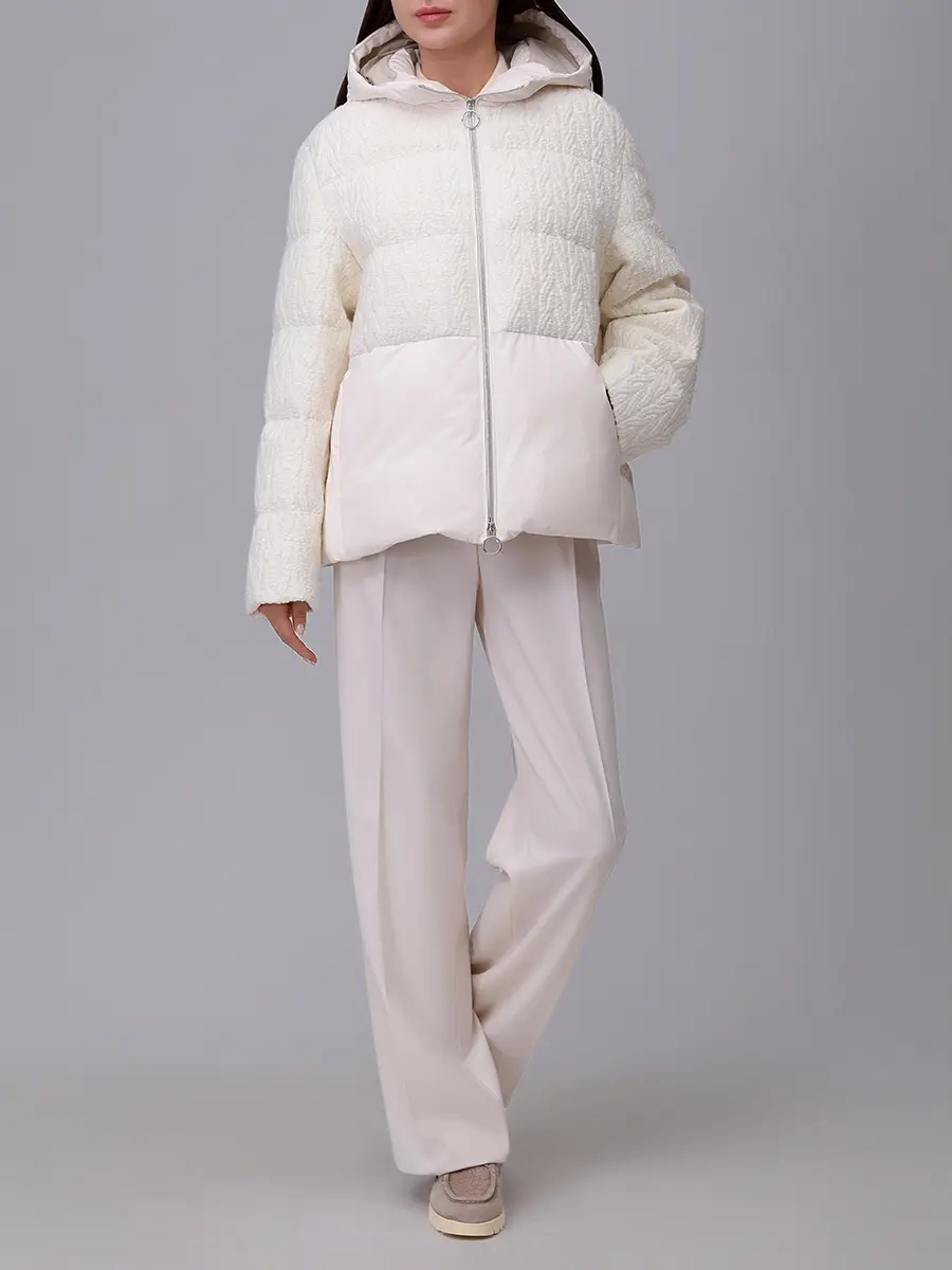 Пуховик комбинированный PAUL & SHARK 15352002/782 Белый  Фото 2