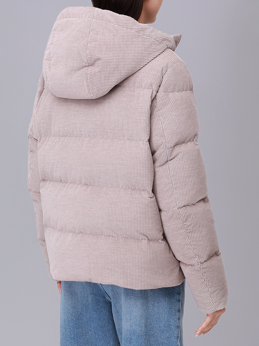 Пуховик хлопковый PAUL & SHARK 15352046/033 Бежевый  Фото 3