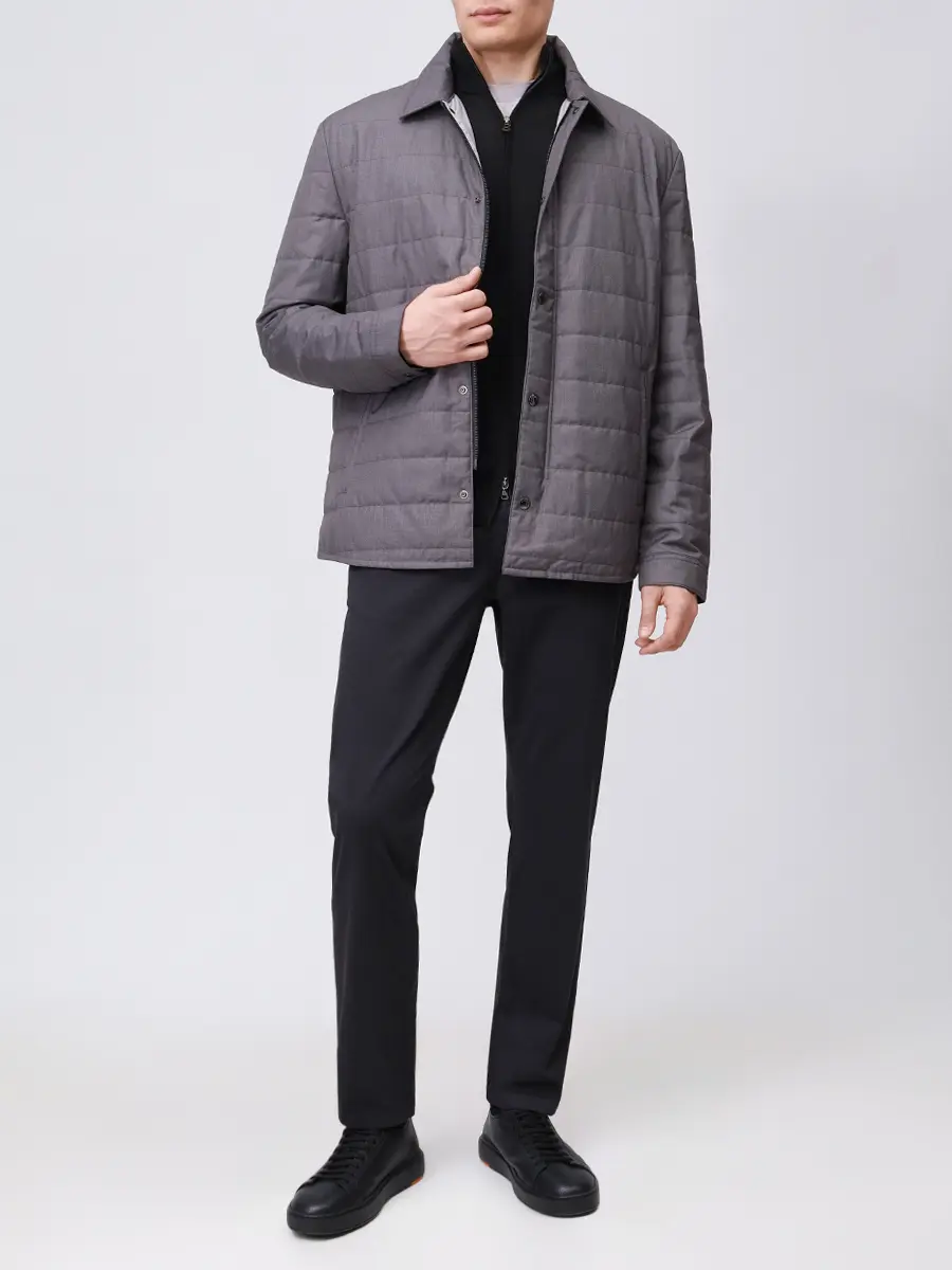 Брюки Prime Fit хлопковые Riley BOGNER 183868988/971 RILEY G6 Серый  Фото 2