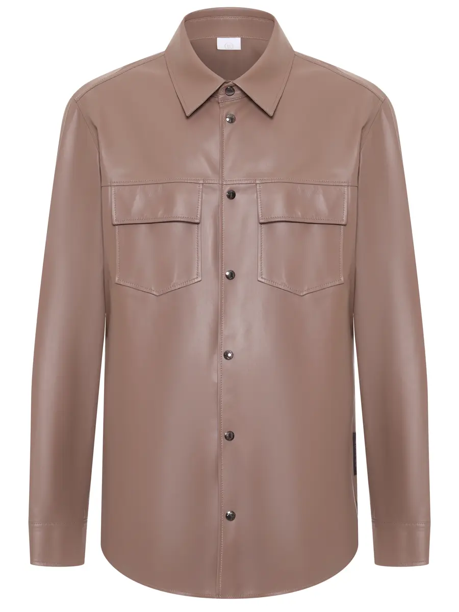 Рубашка кожаная Olli BOGNER 38909272/816 OLLI-L Коричневый 