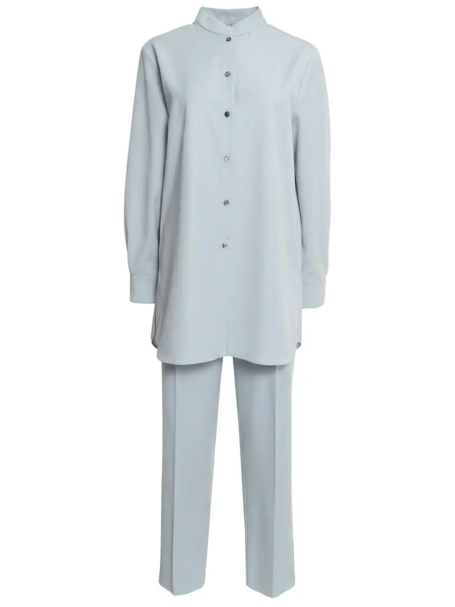 Костюм шерстяной AGNONA TD1007U-U1129U/T71010U-U1129U-A08 Голубой 