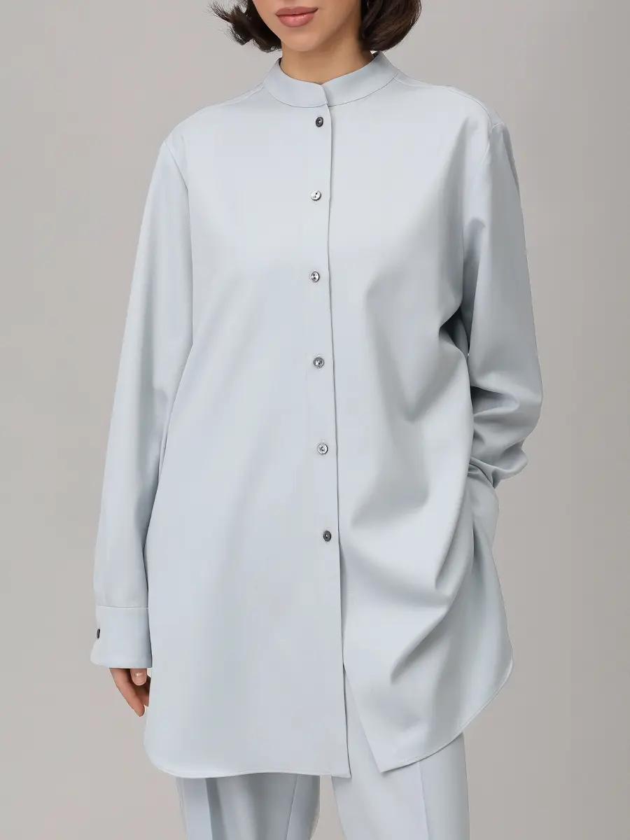 Костюм шерстяной AGNONA TD1007U-U1129U/T71010U-U1129U-A08 Голубой  Фото 4