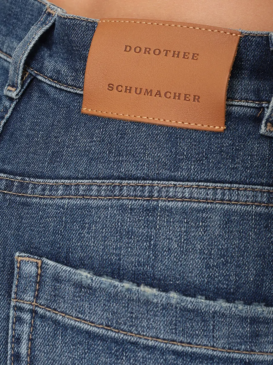 Джинсы хлопковые DOROTHEE SCHUMACHER 888 / 045523 / 867 Деним  Фото 5
