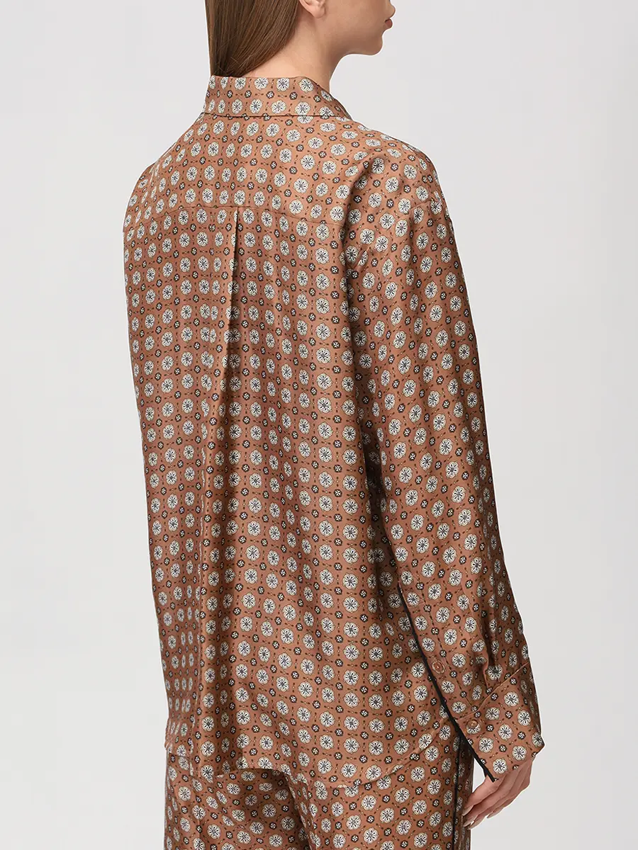 Костюм шелковый DOROTHEE SCHUMACHER 255 /349216/349203/077 Коричневый  Фото 3
