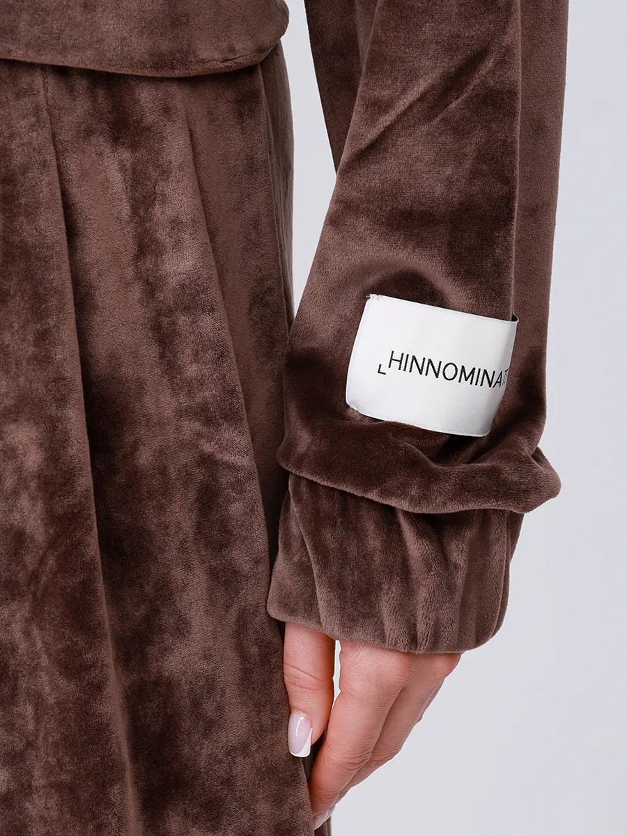 Костюм велюровый HINNOMINATE HMABW02047/HMABW02048 Коричневый  Фото 5