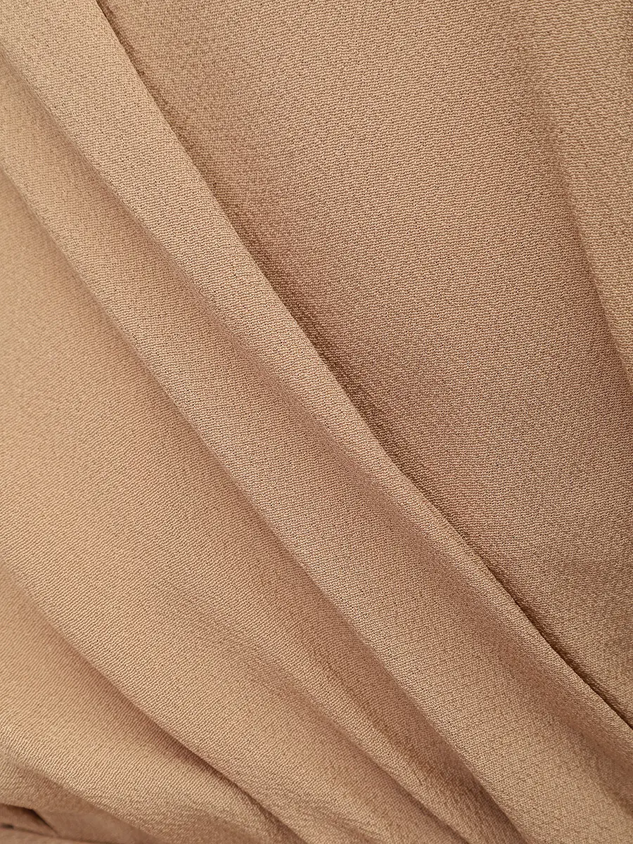 Платье из вискозы и шелка SHATU SH3426_1066 Бежевый  Фото 6