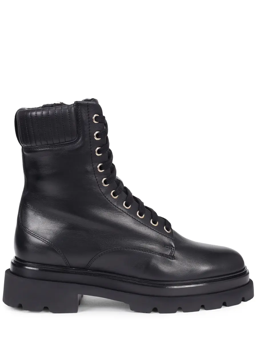Ботинки кожаные на меху SANTONI WTEI71924GOMALGAN01 Черный 