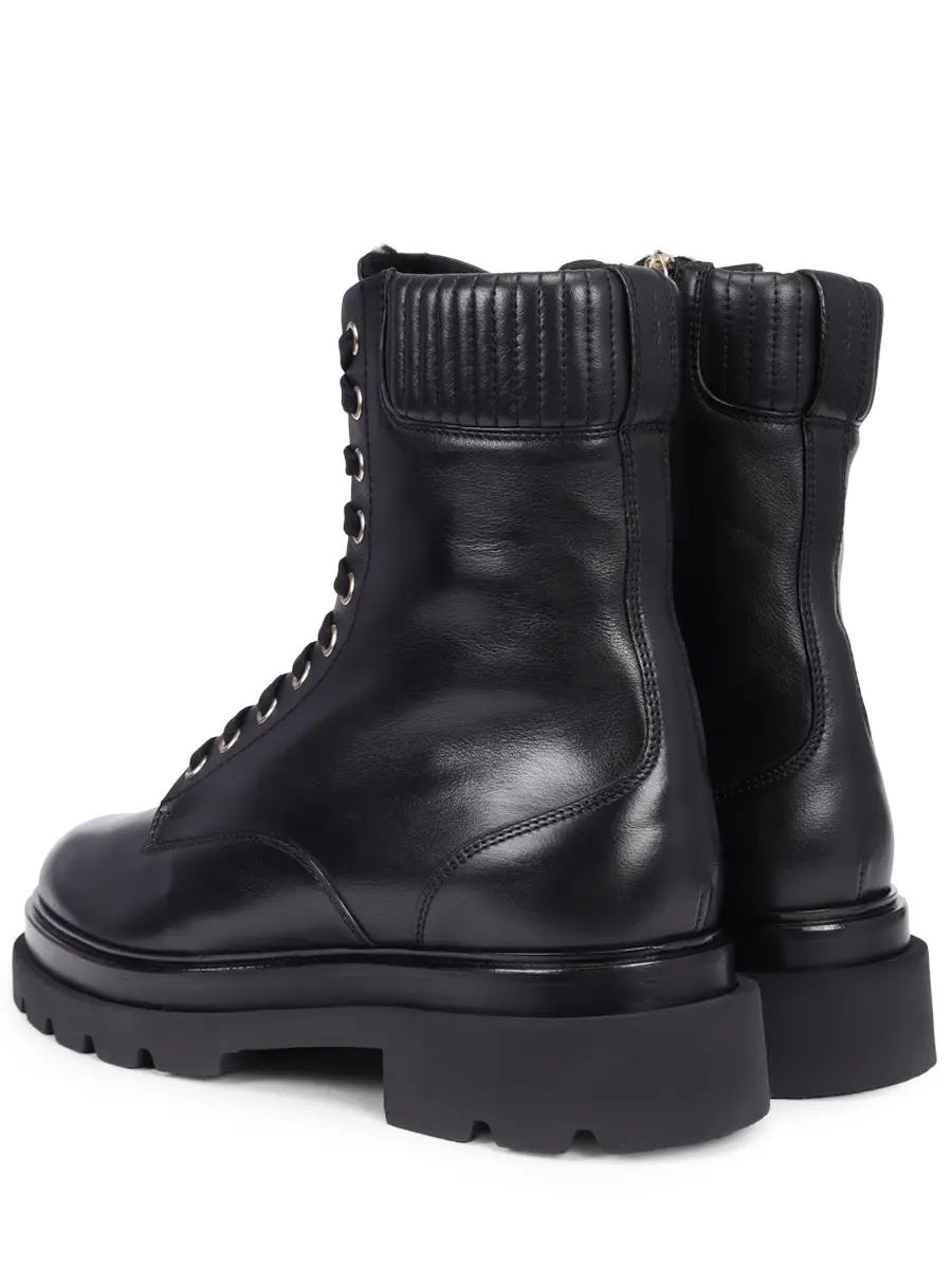Ботинки кожаные на меху SANTONI WTEI71924GOMALGAN01 Черный  Фото 4