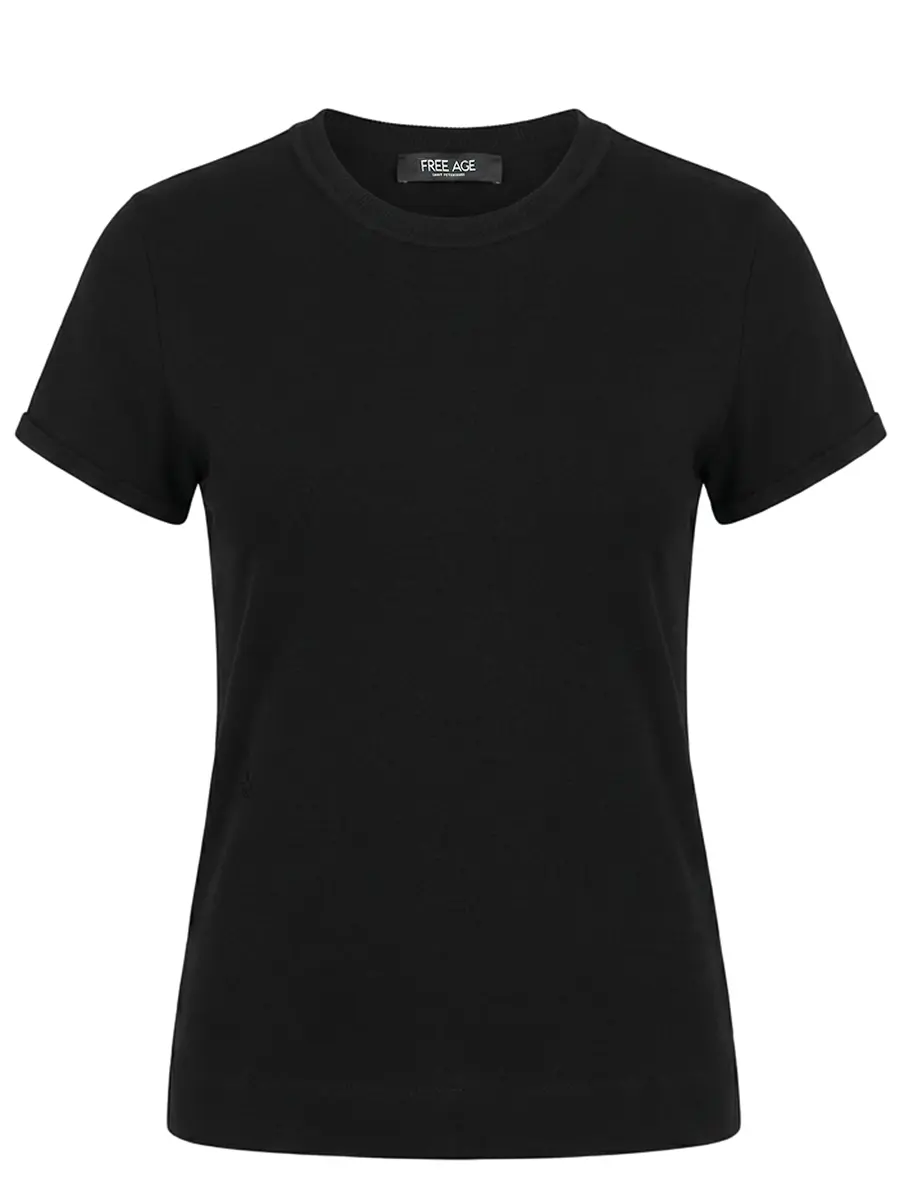 Футболка из модала FREE AGE WS25.TS026.7088.900 Черный 