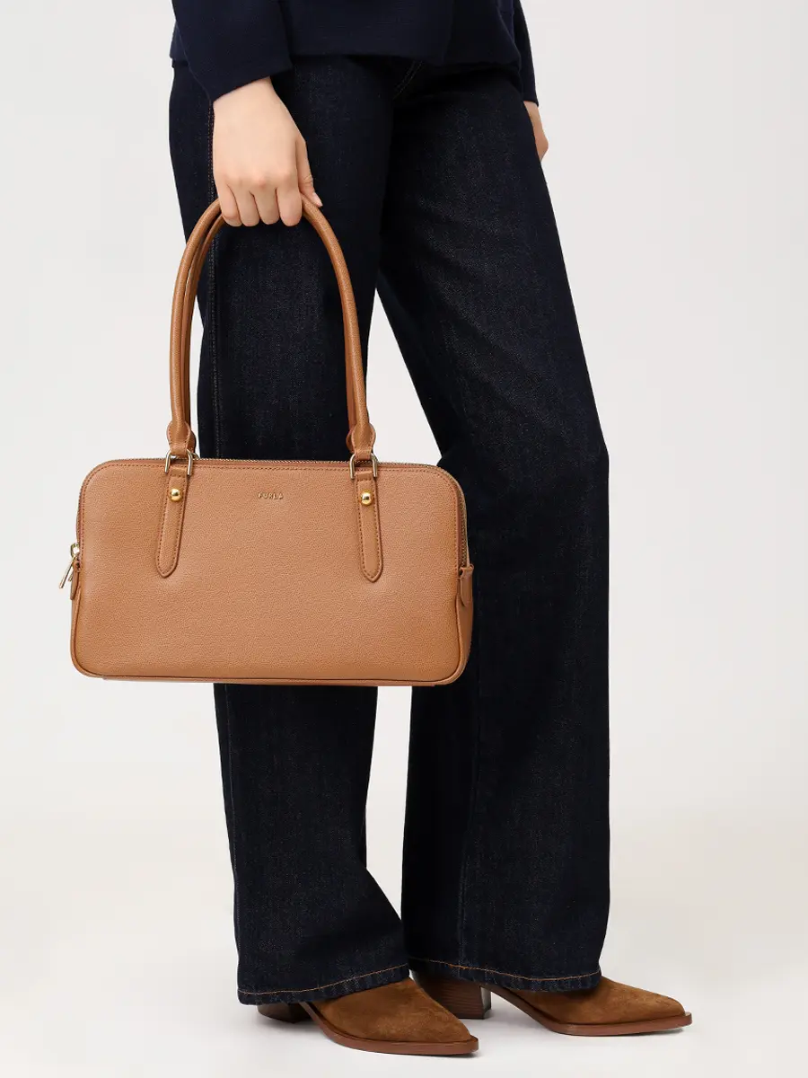 Сумка кожаная Giulia FURLA WB01871-BX0460-4557S Коричневый  Фото 2