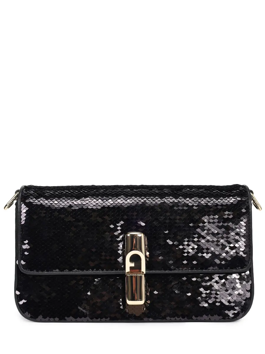 Сумка с пайетками Iride FURLA WB01950-BX1377-O6000 Черный 