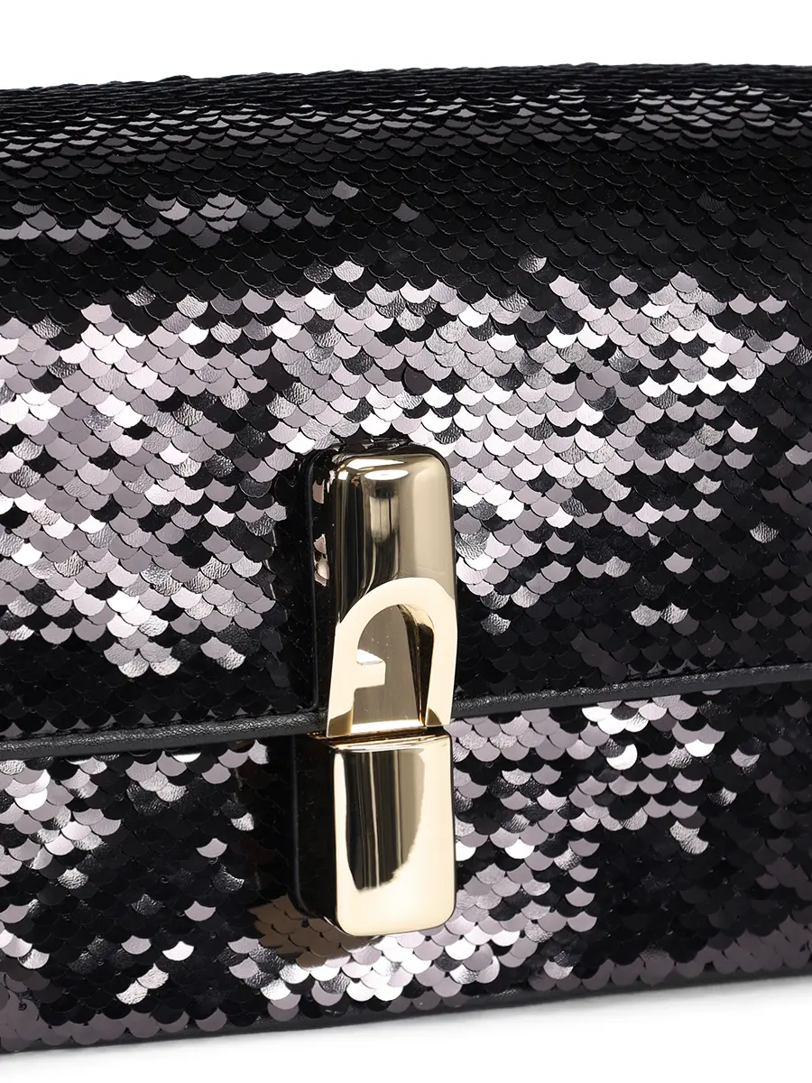 Сумка с пайетками Iride FURLA WB01950-BX1377-O6000 Черный  Фото 5