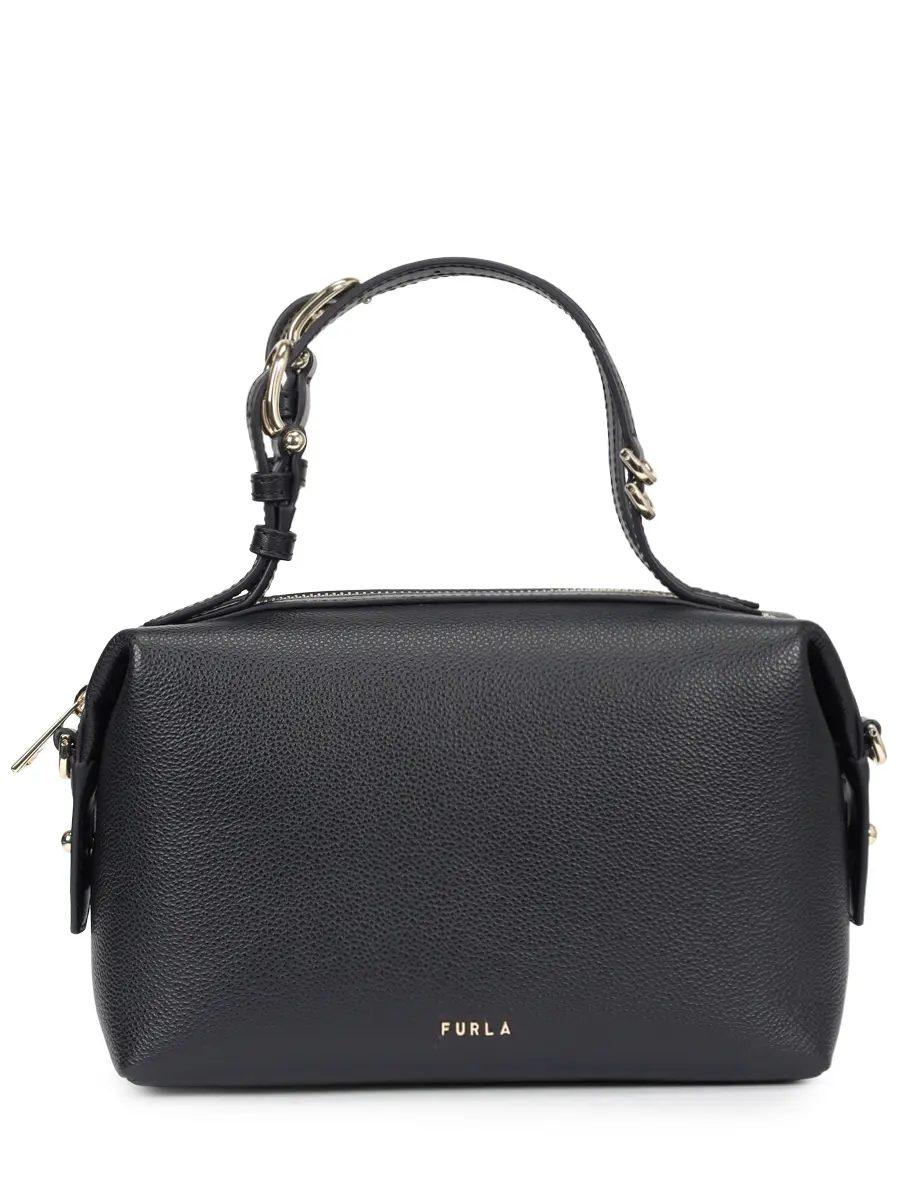 Сумка кожаная Double FURLA WE00870-BX3036-O6000 Черный 
