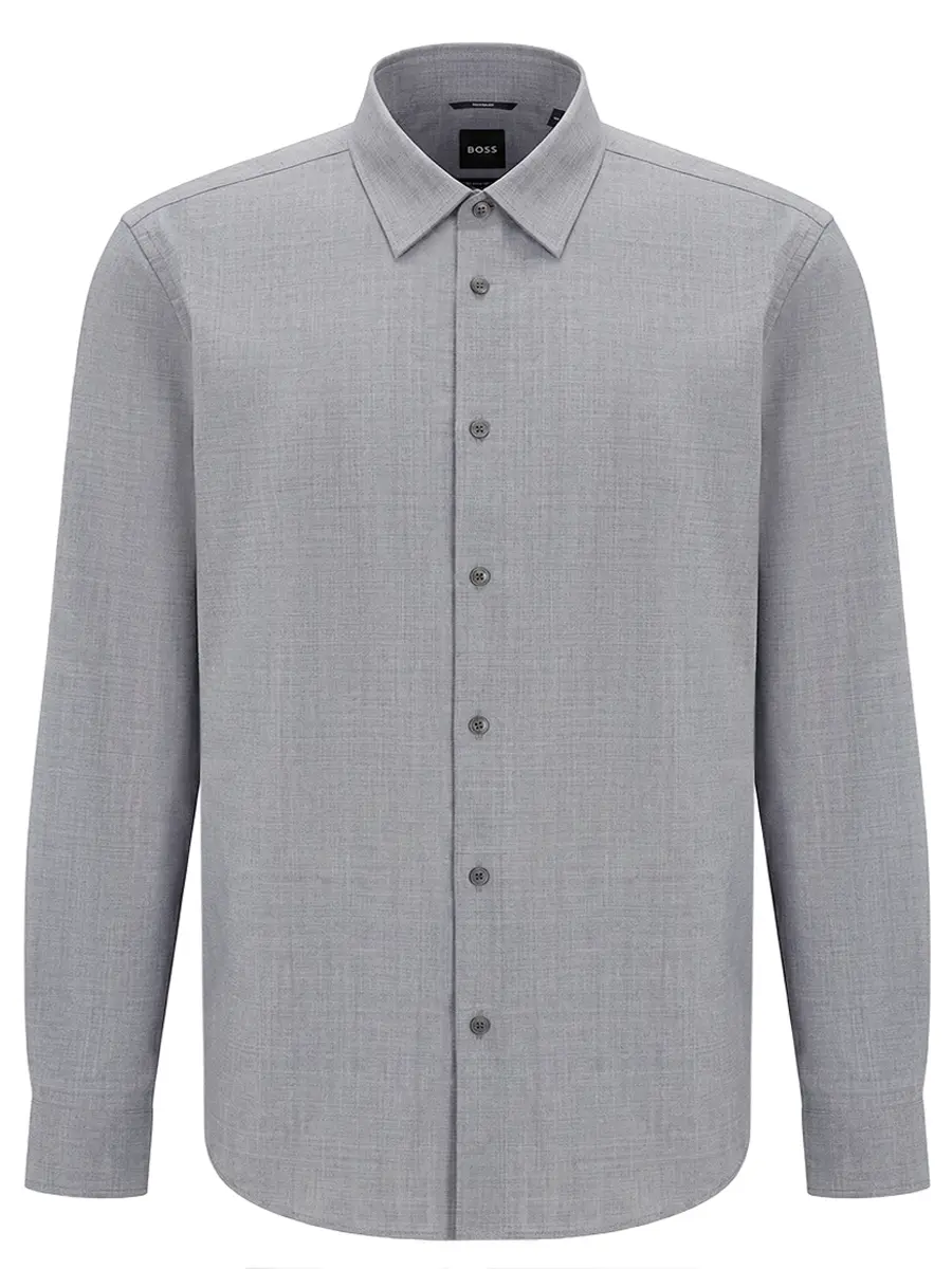Рубашка Regular Fit BOSS 50556813/041 Серый 