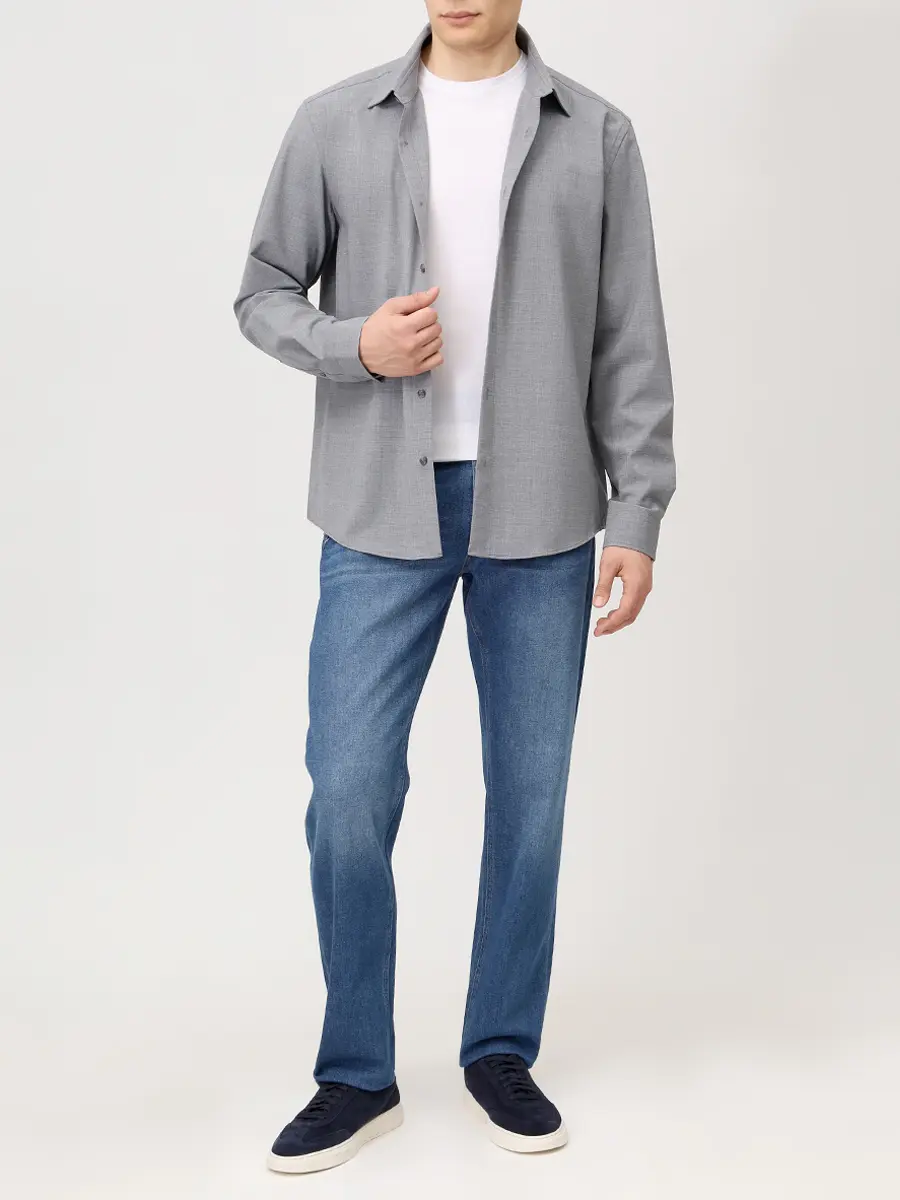 Рубашка Regular Fit BOSS 50556813/041 Серый  Фото 2