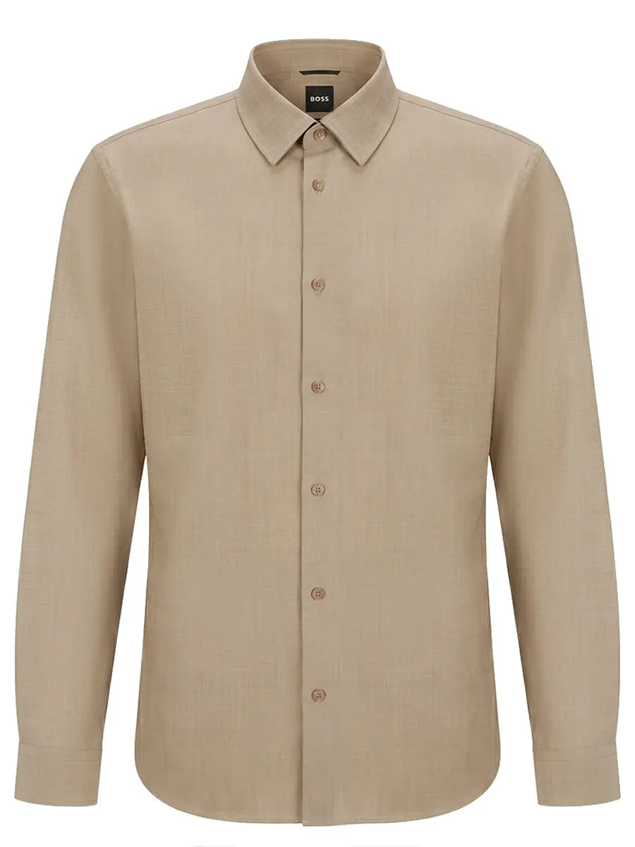 Рубашка Regular Fit BOSS 50556813/252 Бежевый 
