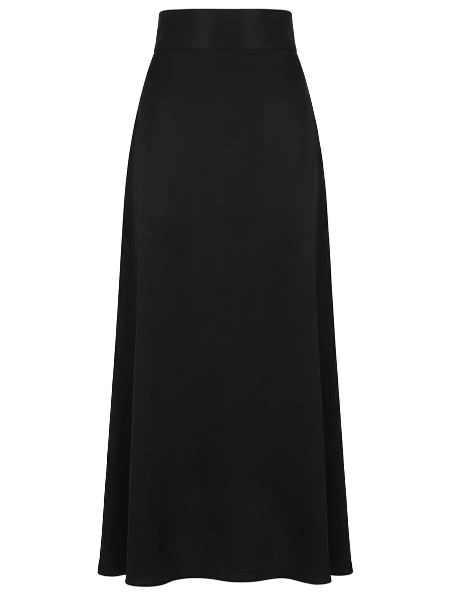 Юбка однотонная LORENA ANTONIAZZI P2653GO21A_3612 999 Черный 